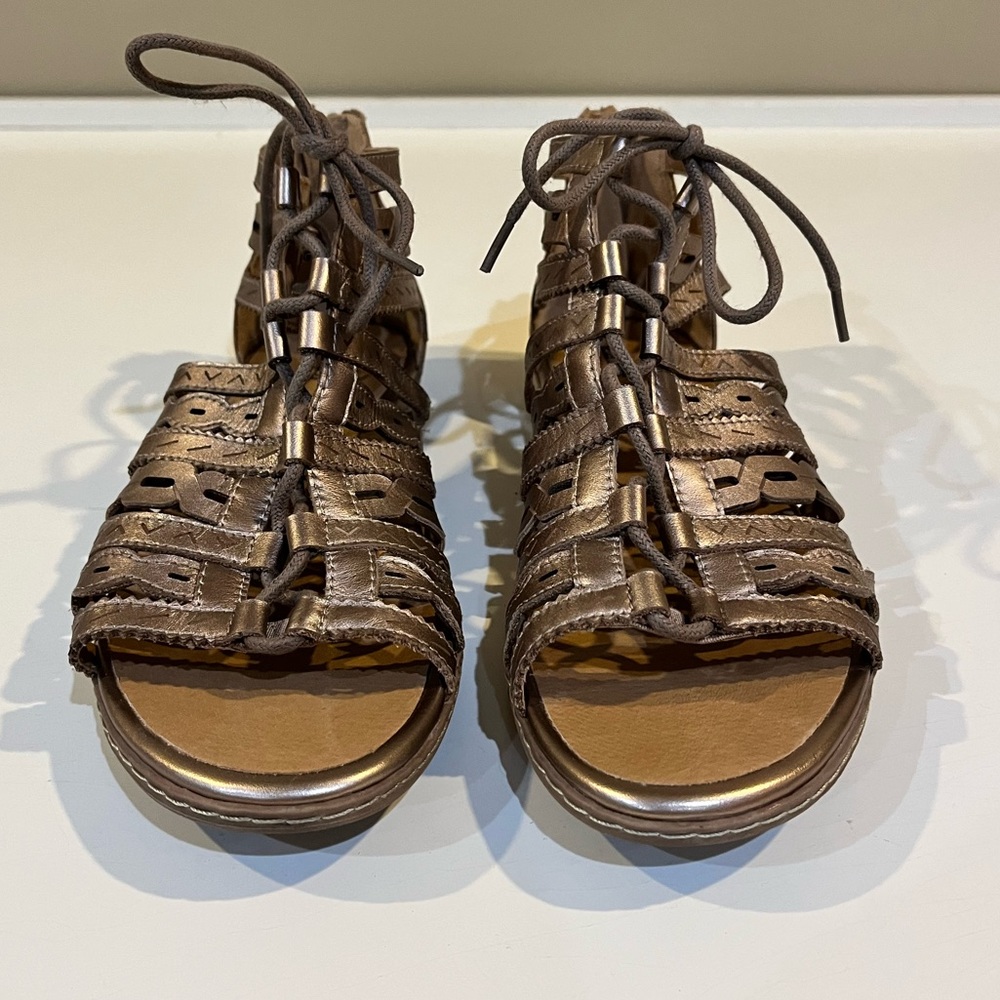 Earth Lace up Gladiator Sandals - Picture 2 of 9
